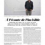 Interview in Diptyk art magazine, February 2018